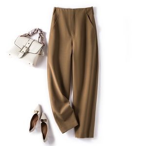 2023 Women's Luxury wood-blend pants for spring and falls